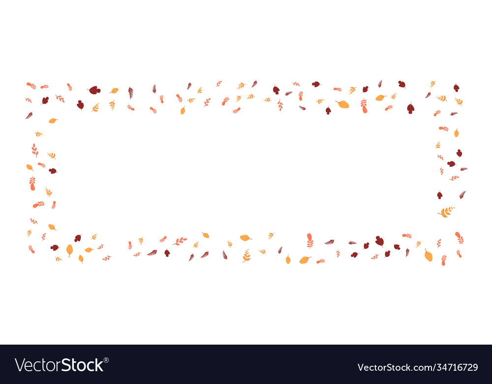 Autumn leaves seamless pattern background hello