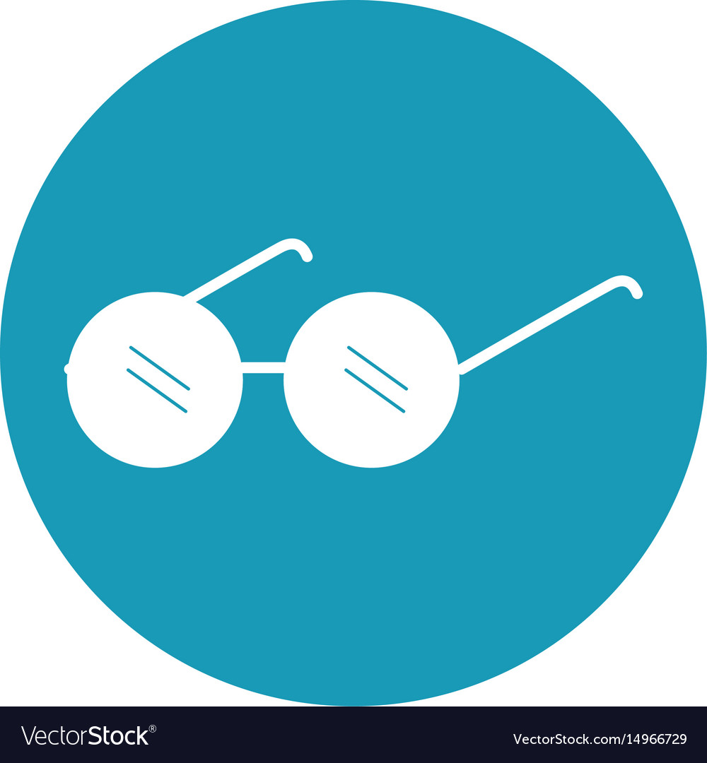 Elderly glasses isolated icon