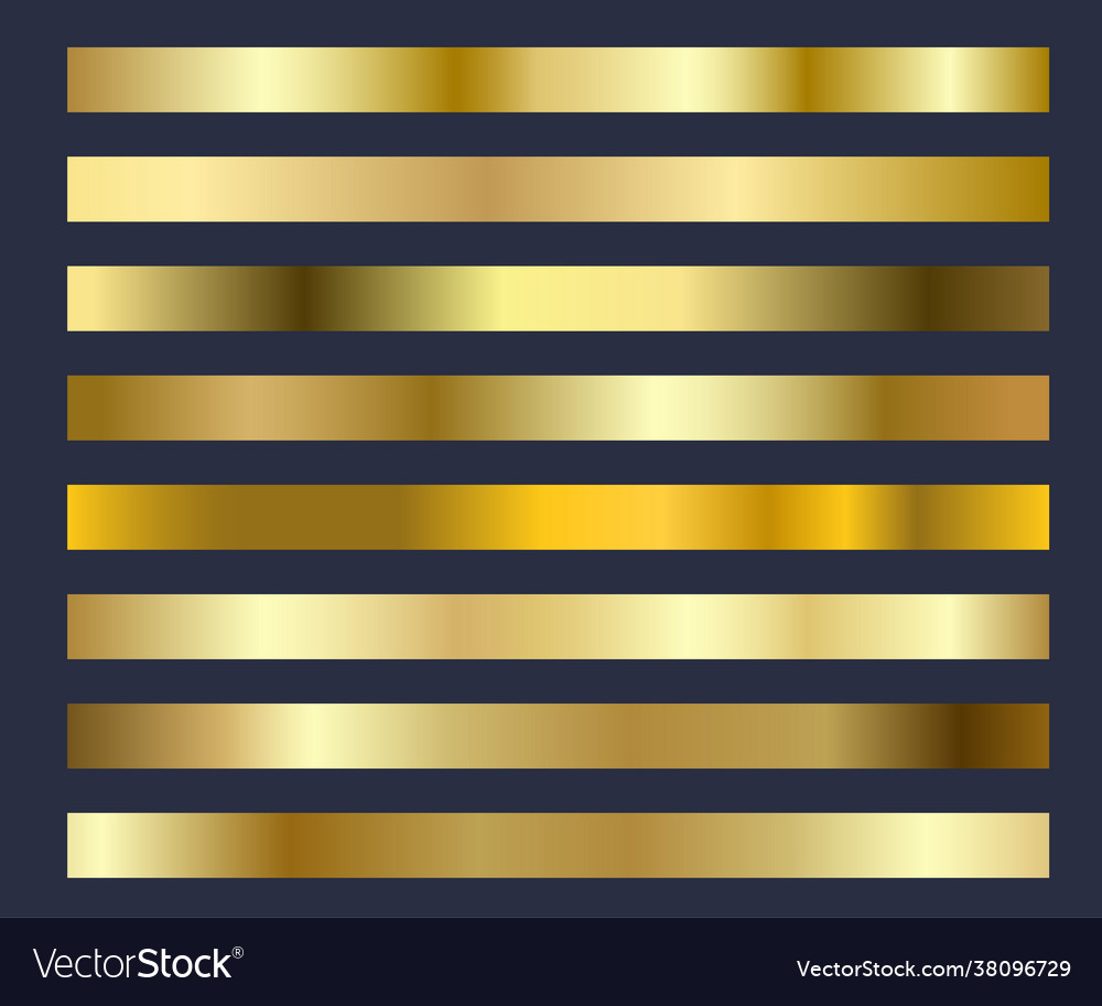 Gold background texture set icon seamless pattern Vector Image Gold background texture set icon seamless pattern