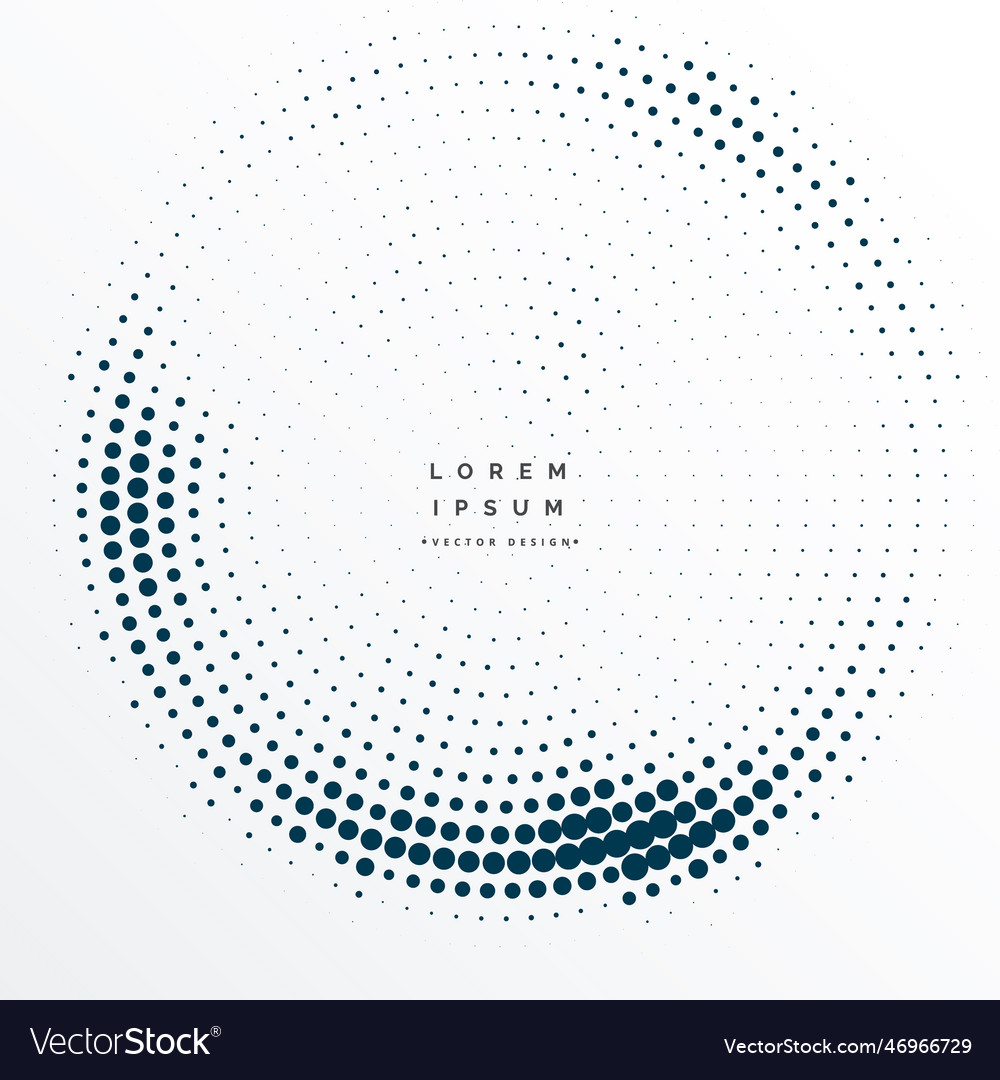 Halftone dots frame background design