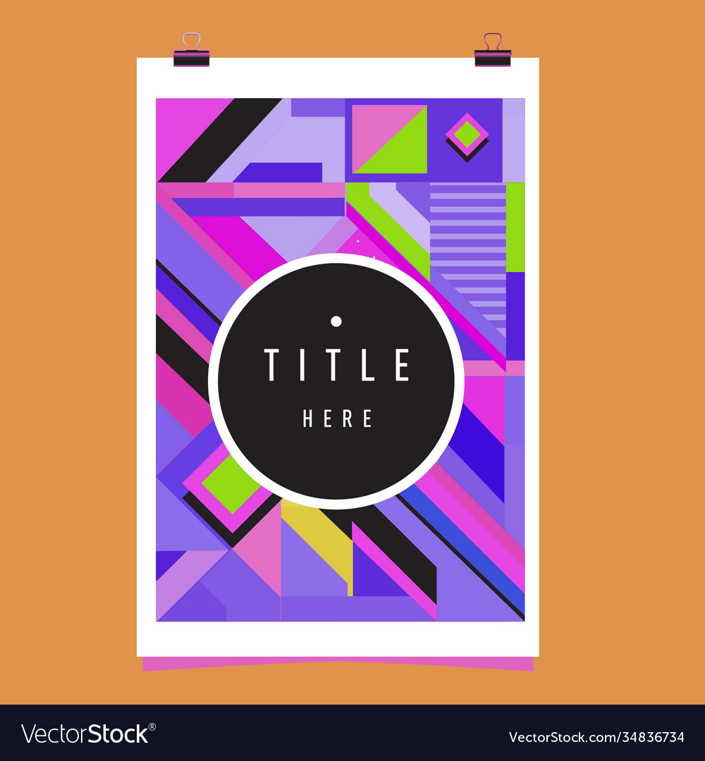 Abstract colorful geometric pattern background Vector Image Abstract colorful geometric pattern background