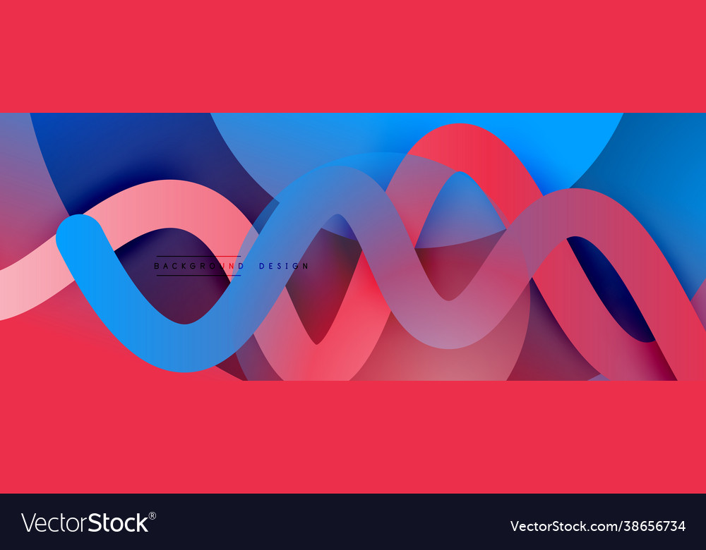 Abstract gradient background with wave line Vector Image Abstract gradient background with wave line