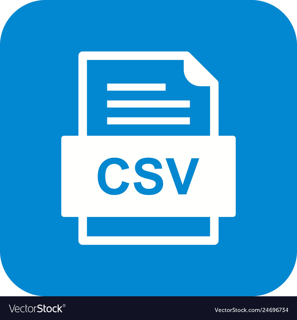 Csv file document icon