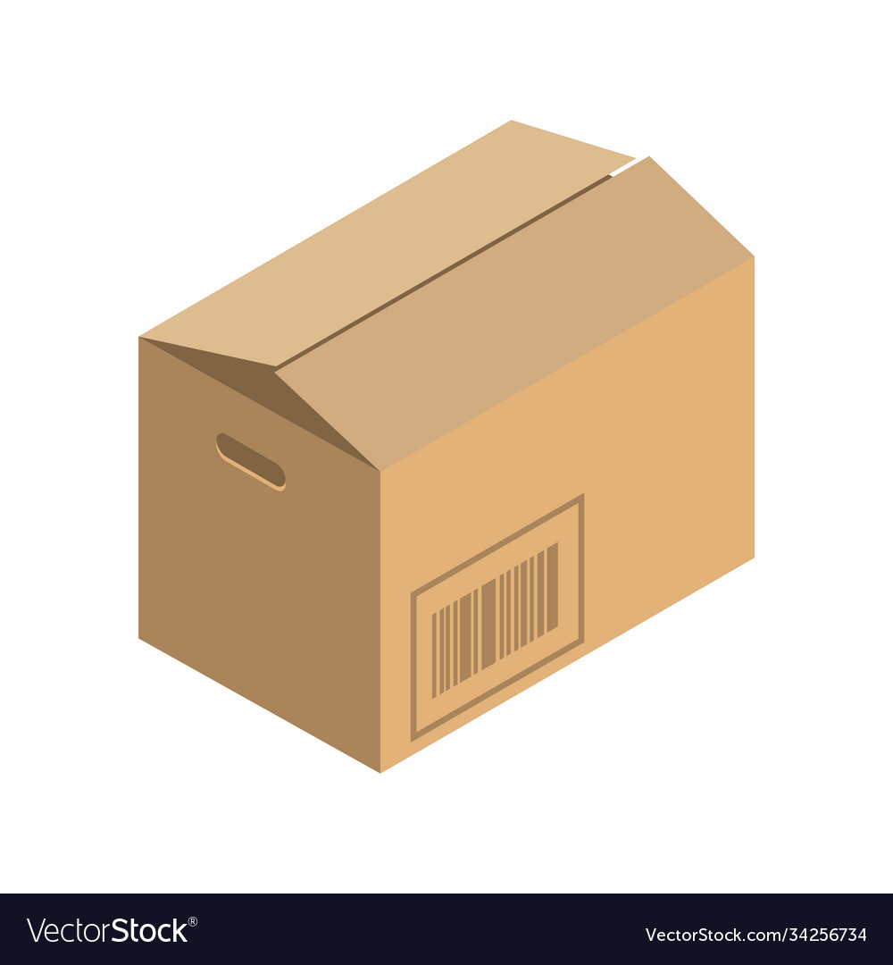 Isometric parcel iconpacking box