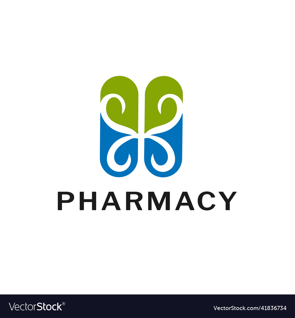 Pharmacy logo symbol for pharmacist shop Vector Image