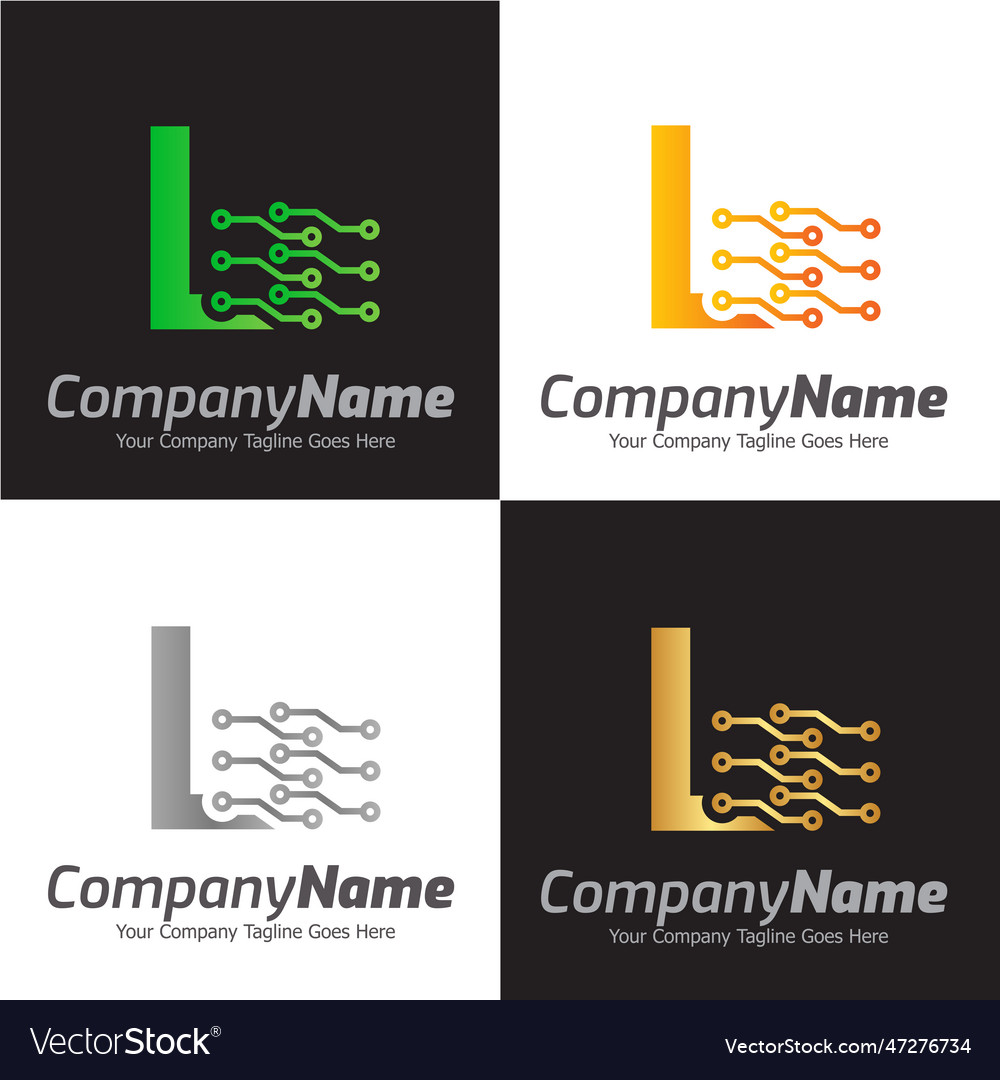 Programming code and technology logo template