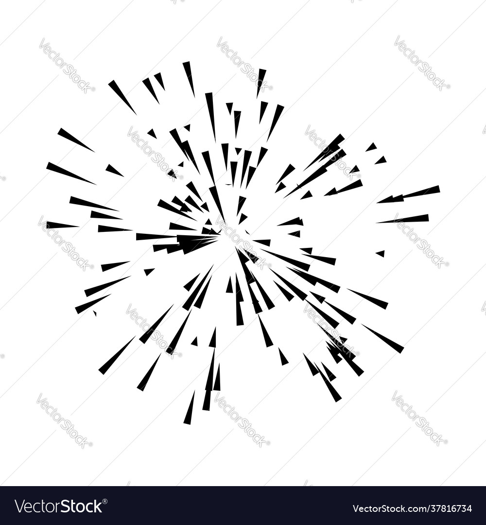 Radial radiating lines beams rays random