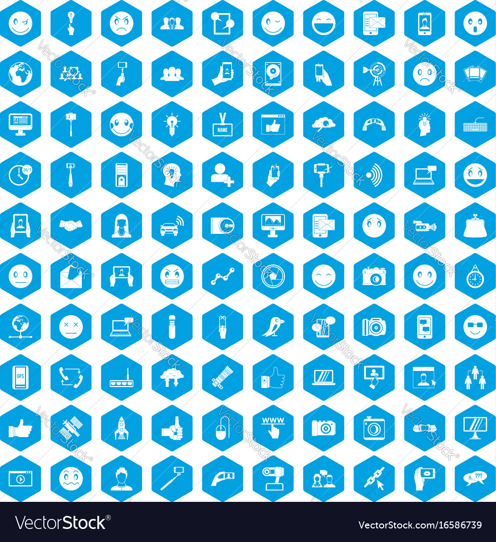 100 social media icons