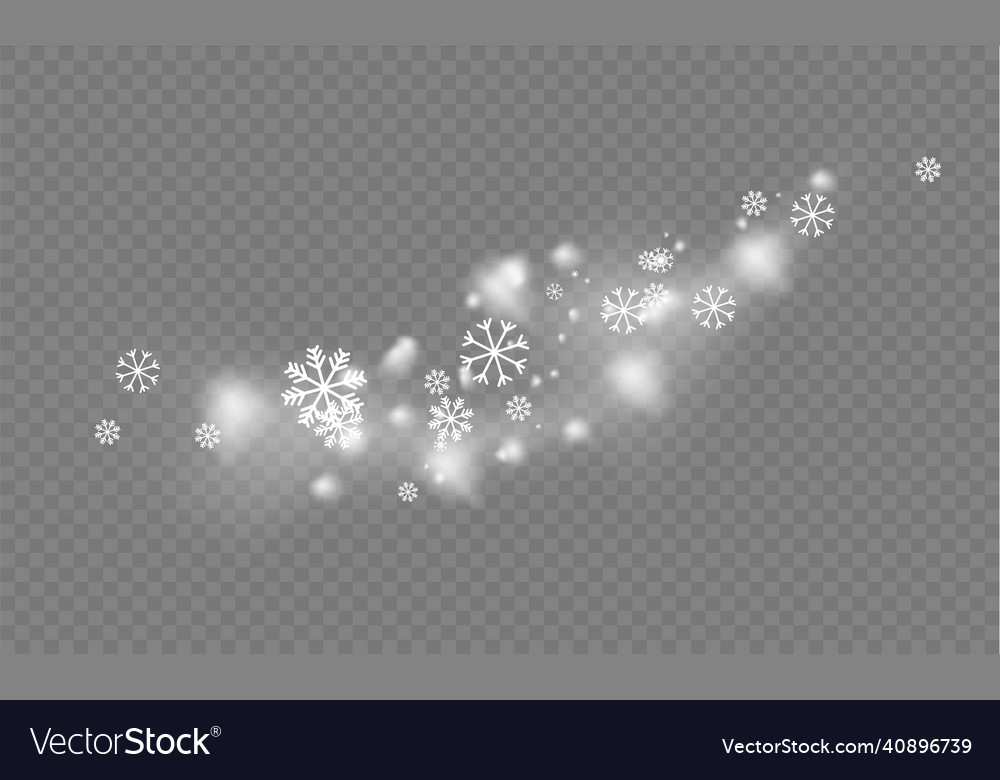 A snowfall snowflakes christmas snow or blizzard