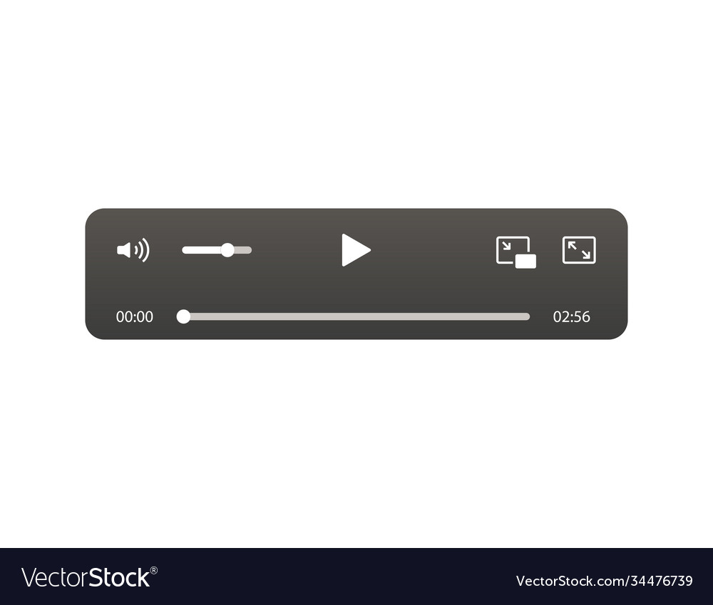 Audio player multimedia controller with radio vector image Audio player multimedia controller with radio