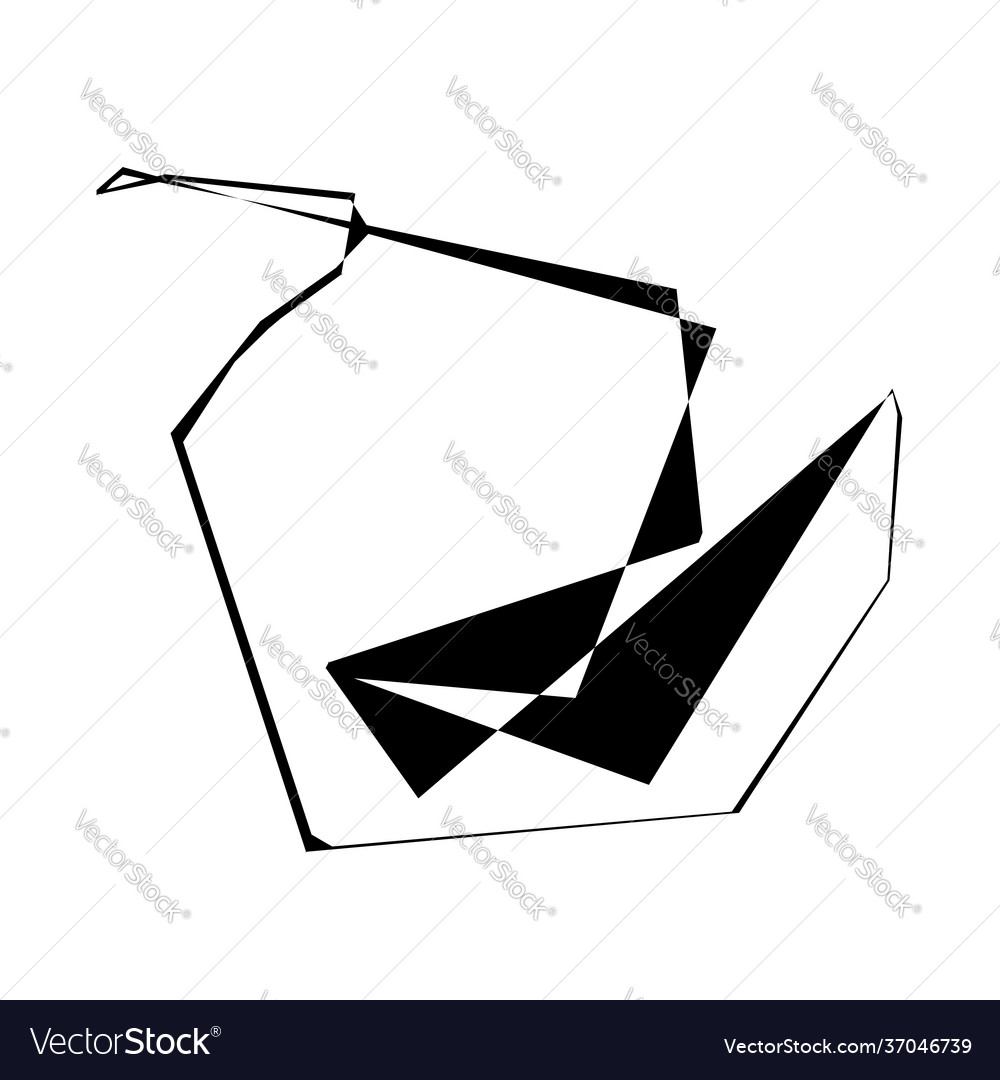Edgy sharp chaotic and random shape crushed Vector Image Edgy sharp chaotic and random shape crushed
