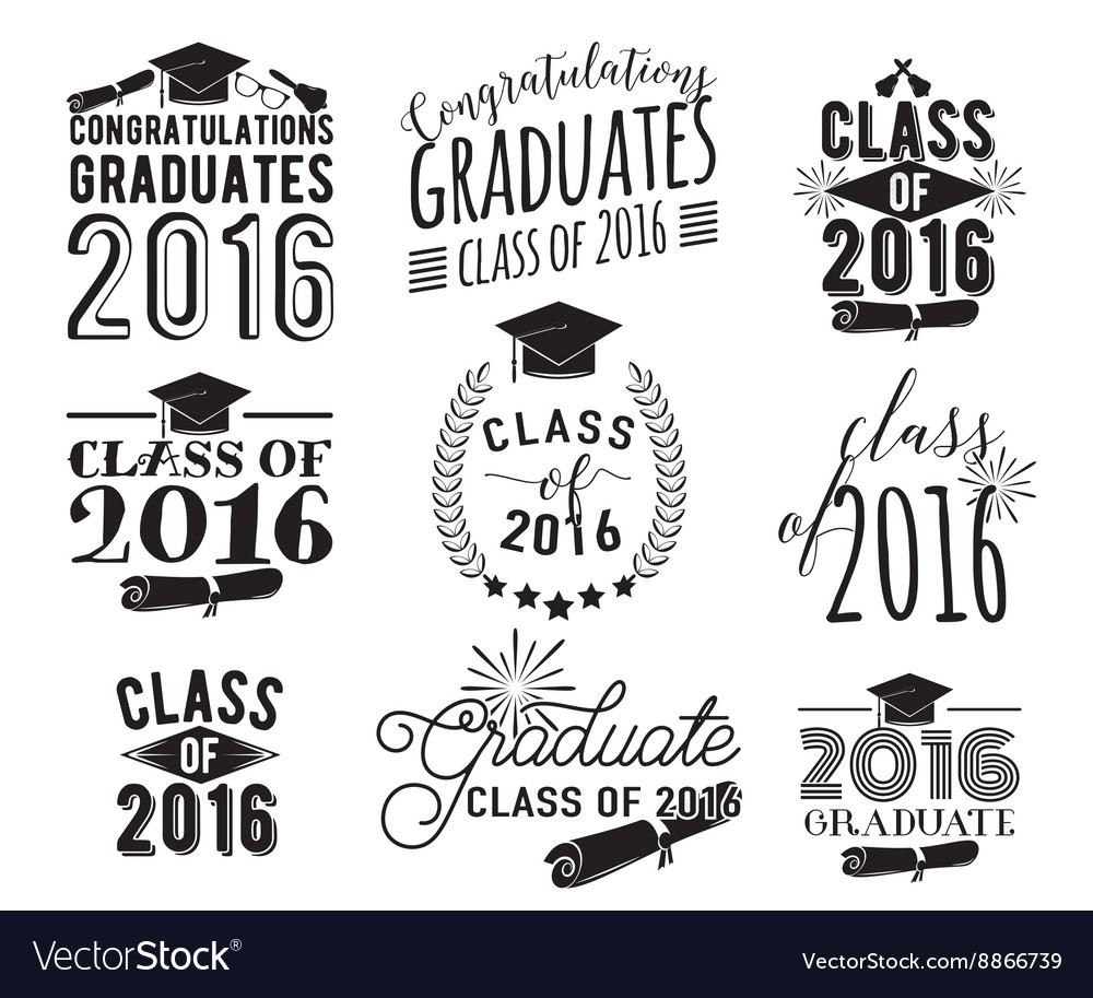 Graduation Celebration Labels & Overlays