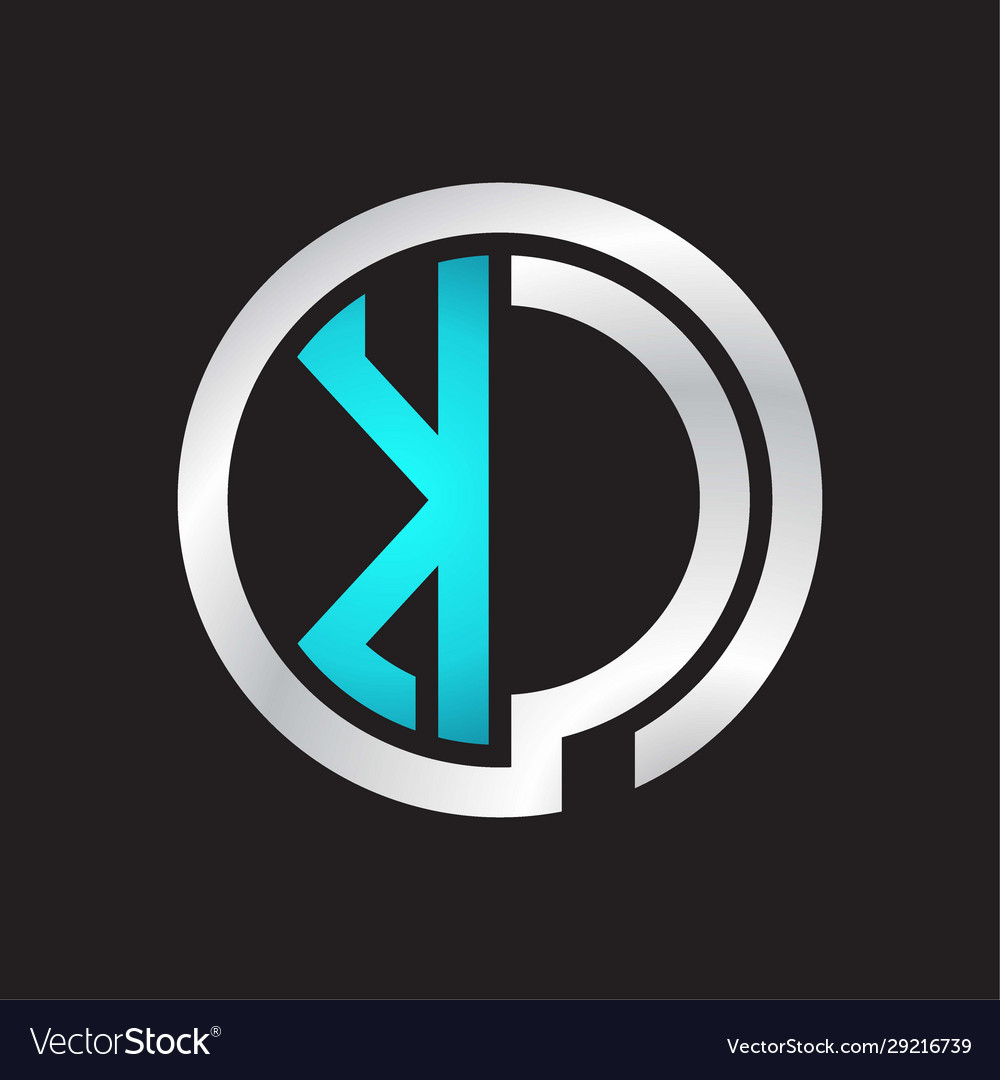 Kc initial logo linked circle monogram
