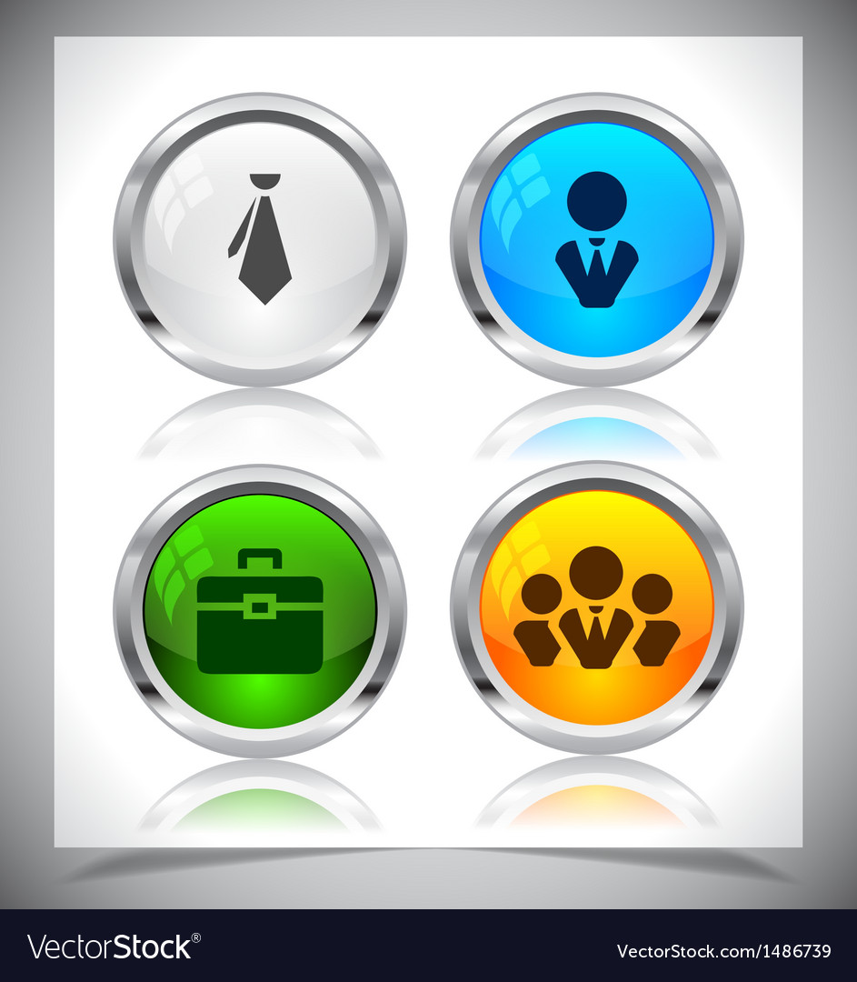 Metal web buttons eps10