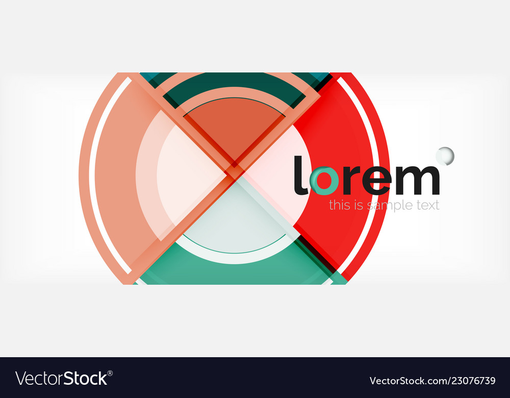 Multicolored round shapes abstract background