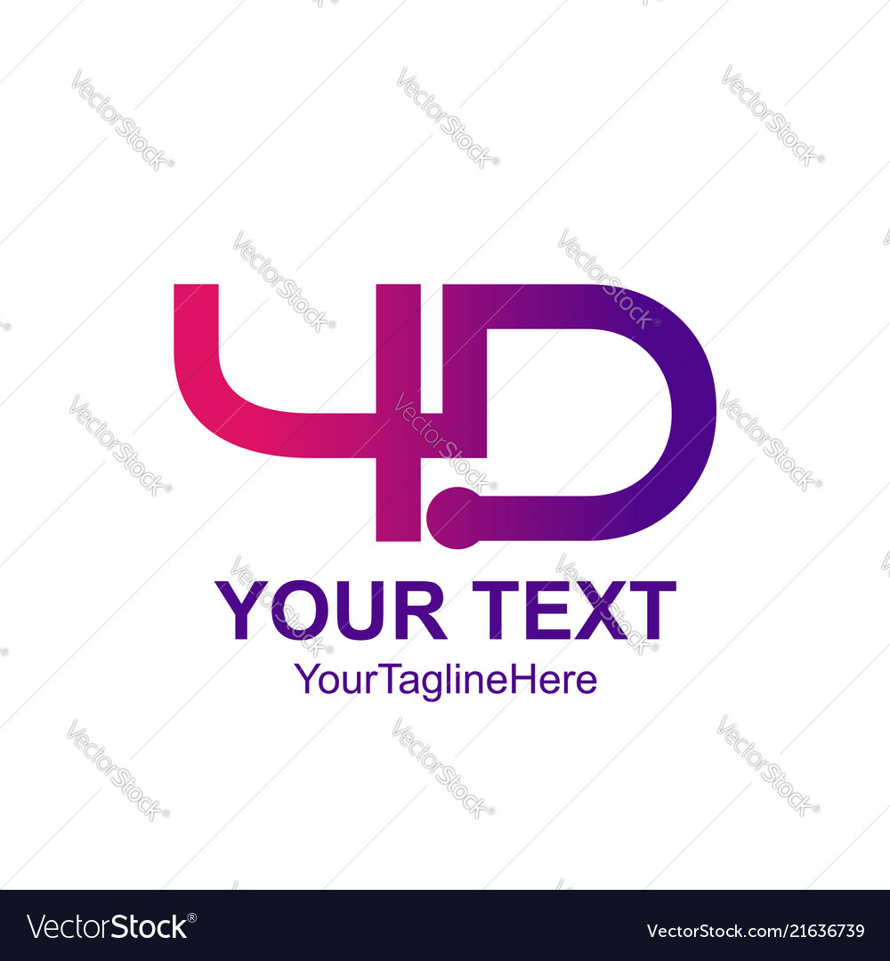 Lila 4D Logo - Modern & Abstrakt
