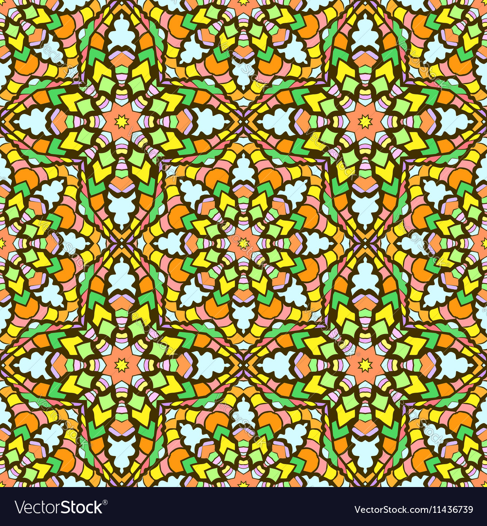 Seamless pattern from abstract elements