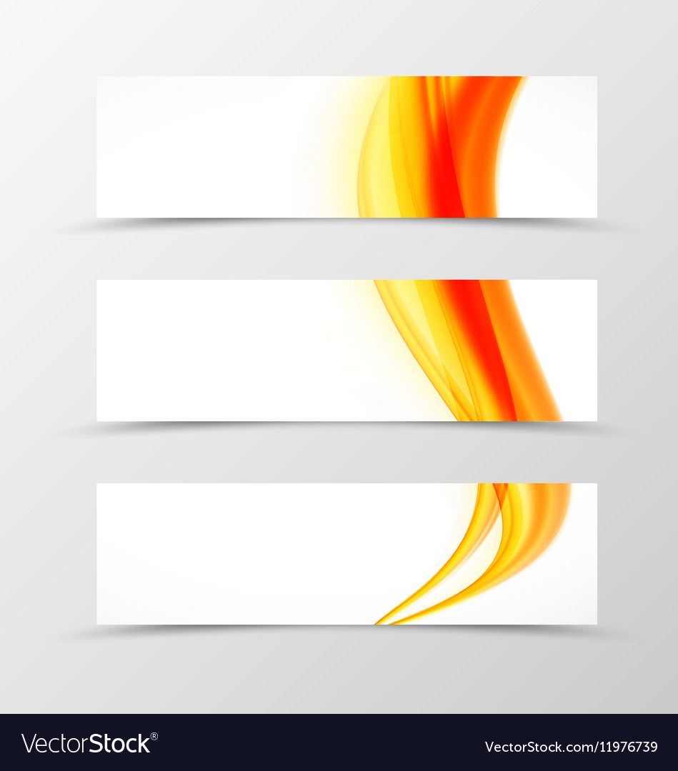 Set of header banner soft design
