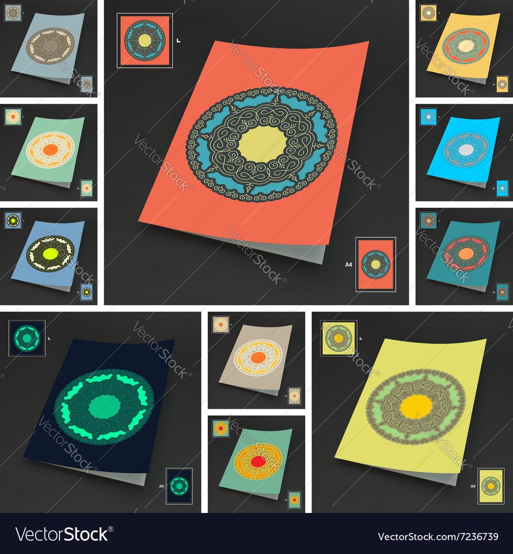 Textbook booklet or notebook mockup set