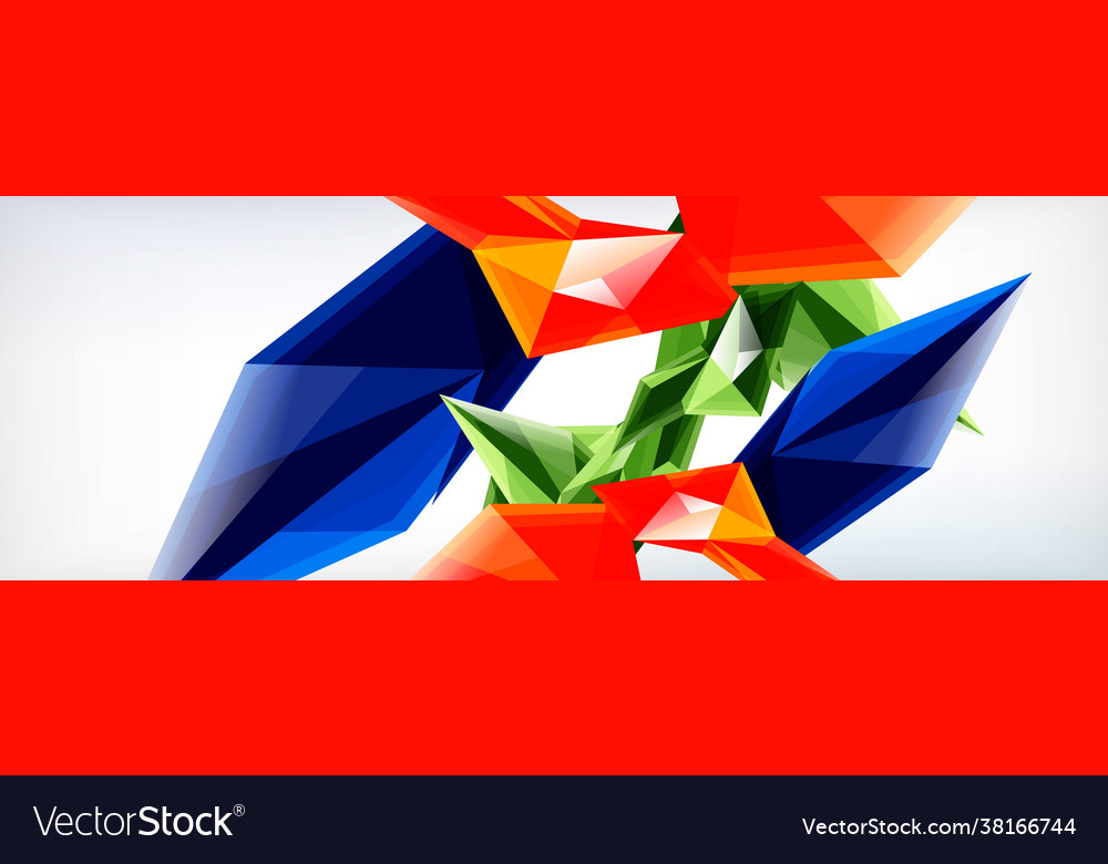 3d triangles and pyramids abstract