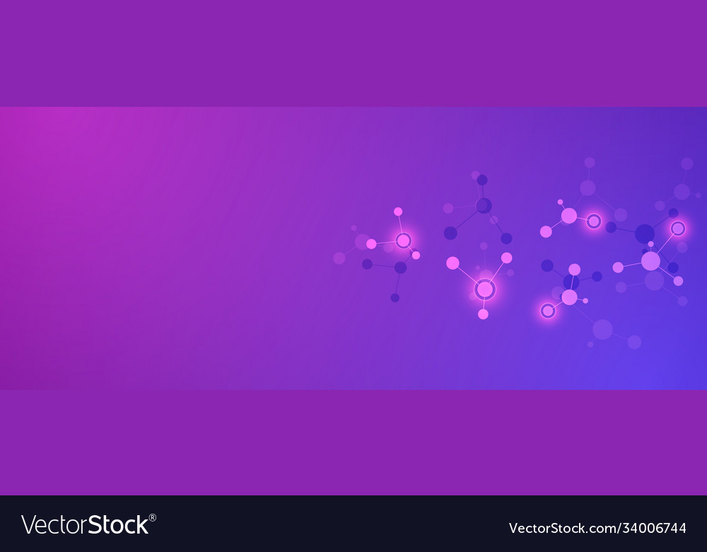 Abstract background molecular structures vector image Abstract background molecular structures