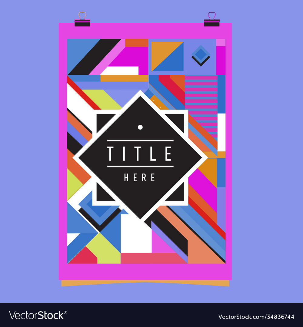 Abstract colorful geometric pattern background Vector Image Abstract colorful geometric pattern background