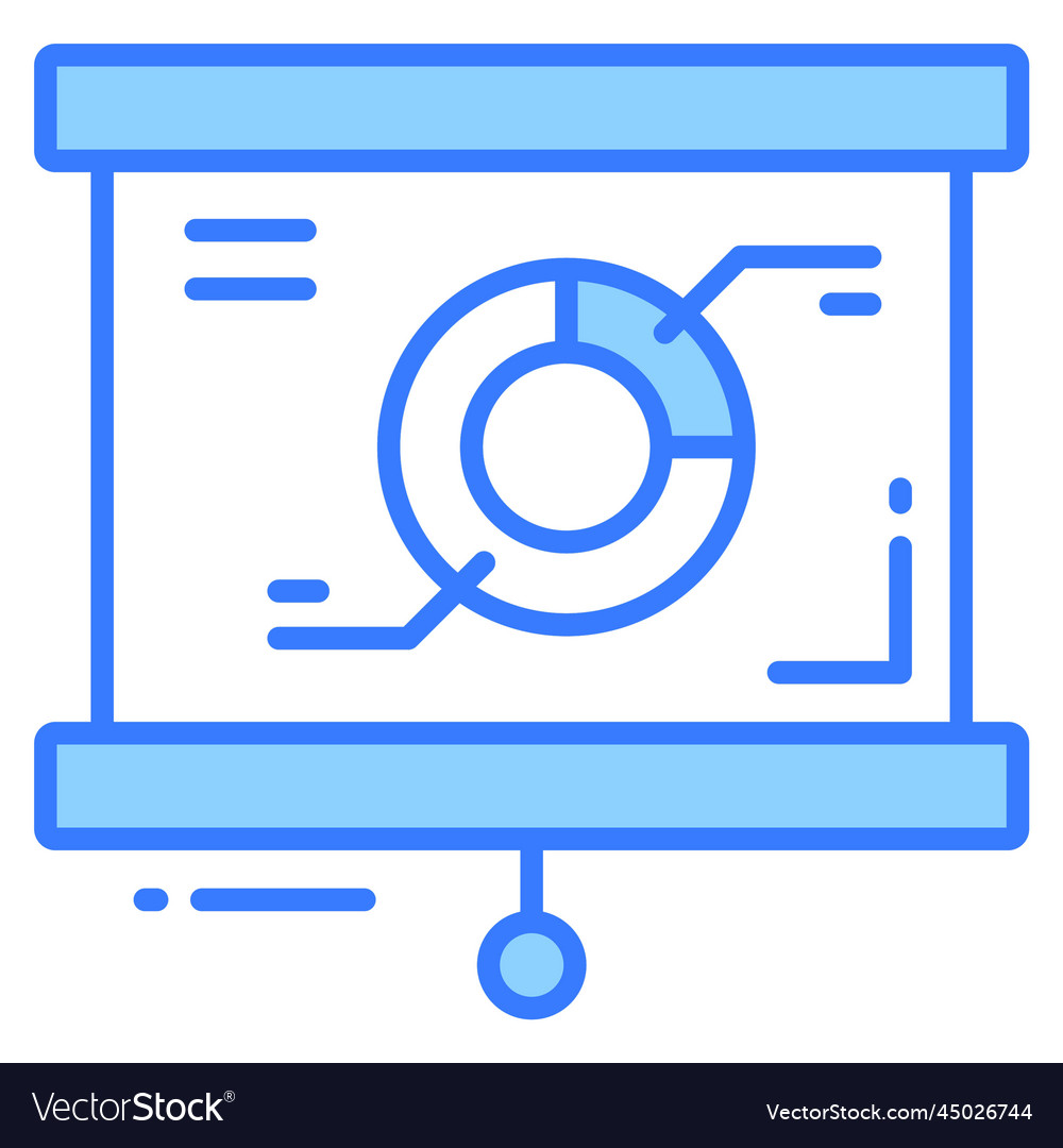 Analytics report icon for graphic and web design