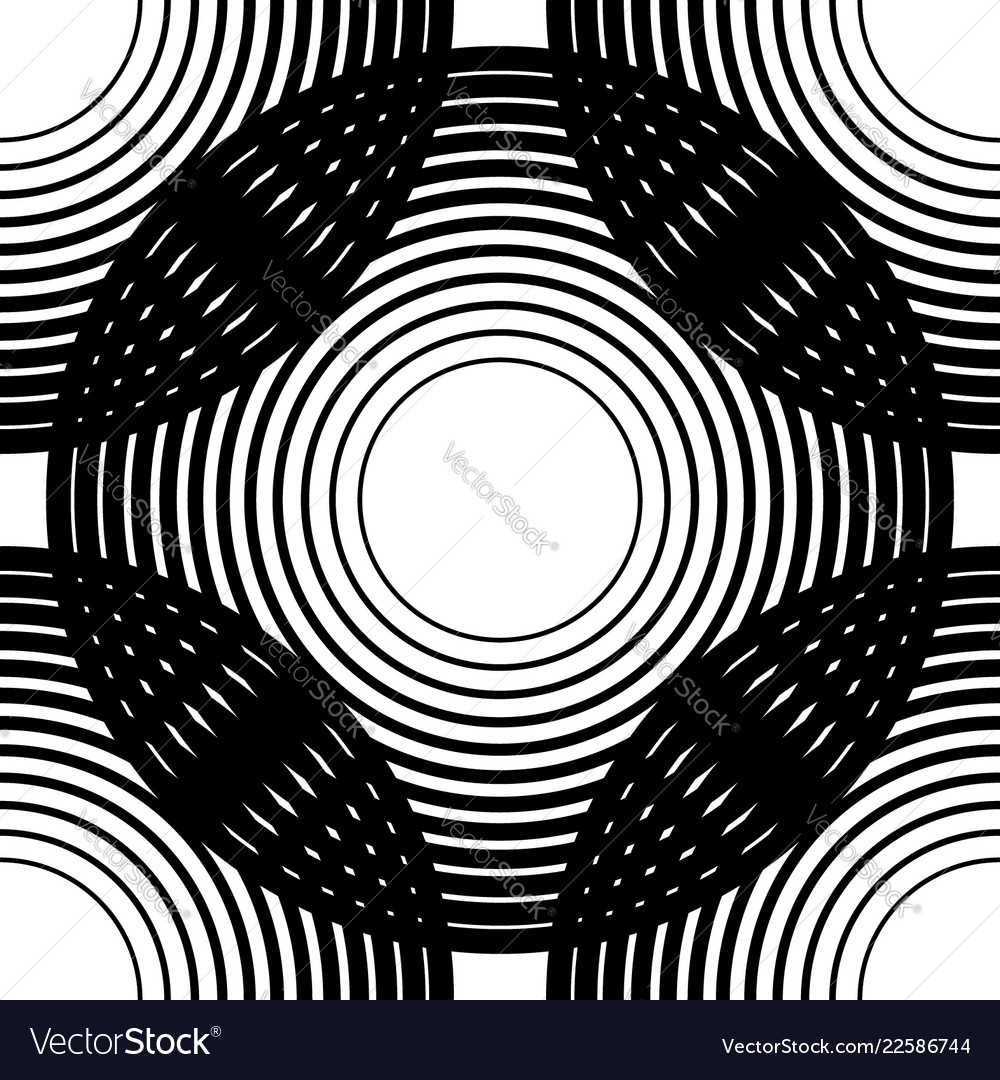 Circles seamless pattern background with grid vector image Circles seamless pattern background with grid