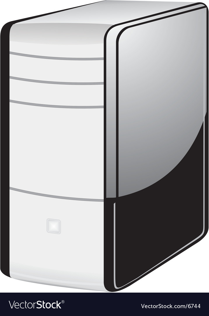 Desktop Computer with CD-ROM Drive