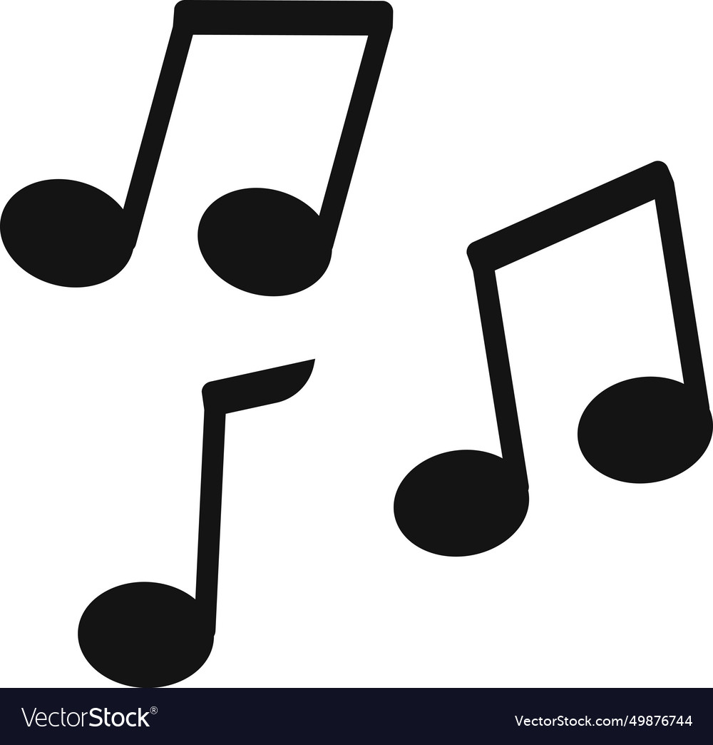 Music sign tone icon note Royalty Free Vector Image