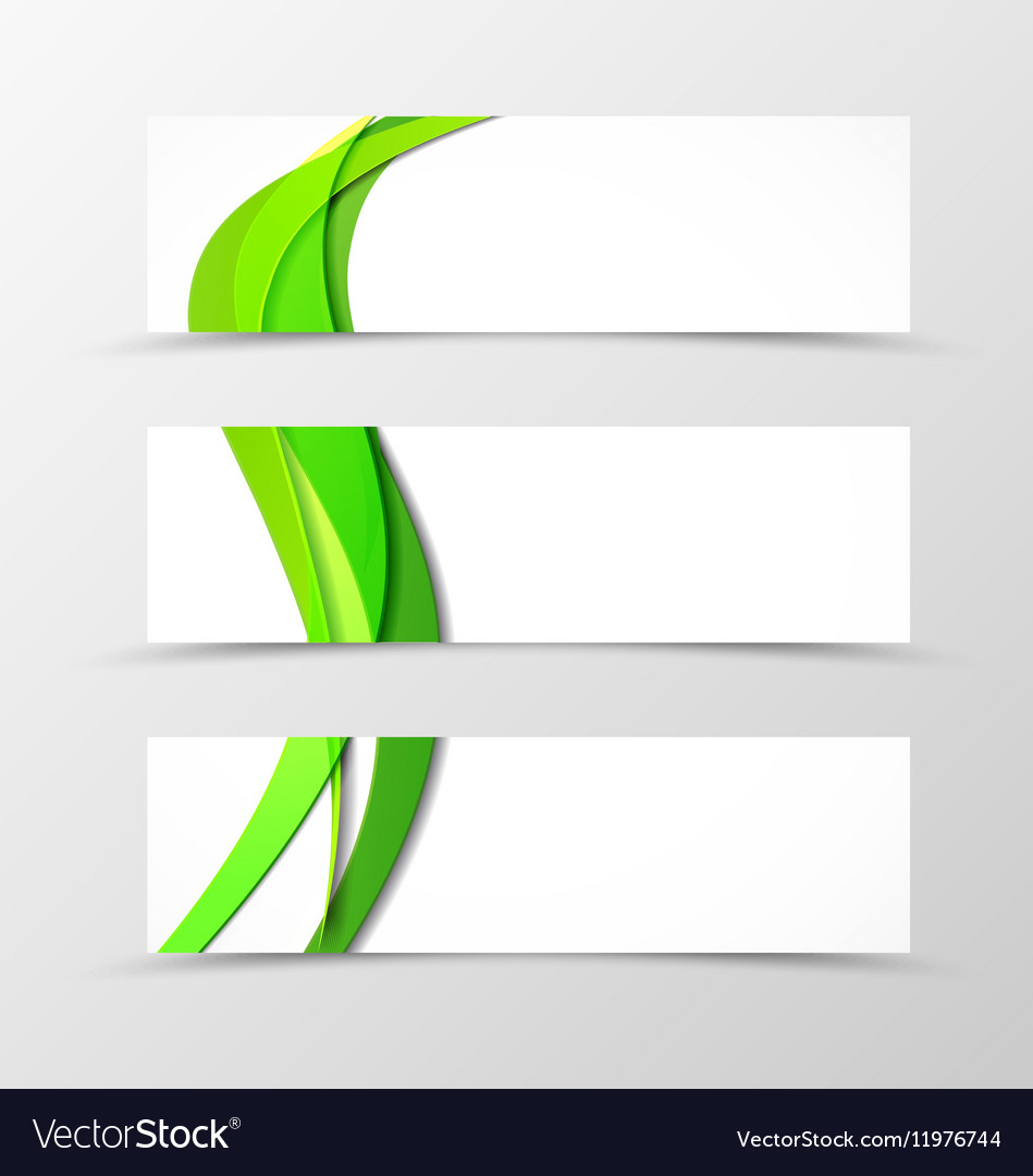Set of header banner dynamic design