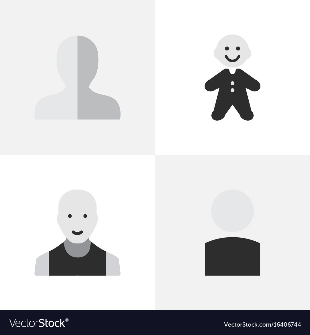 Simple Person Icons Set