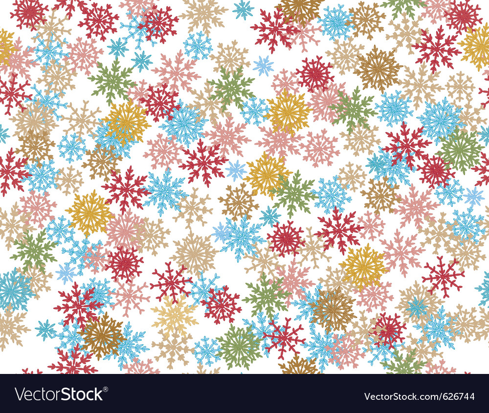 Snowflake Winter Seamless Pattern