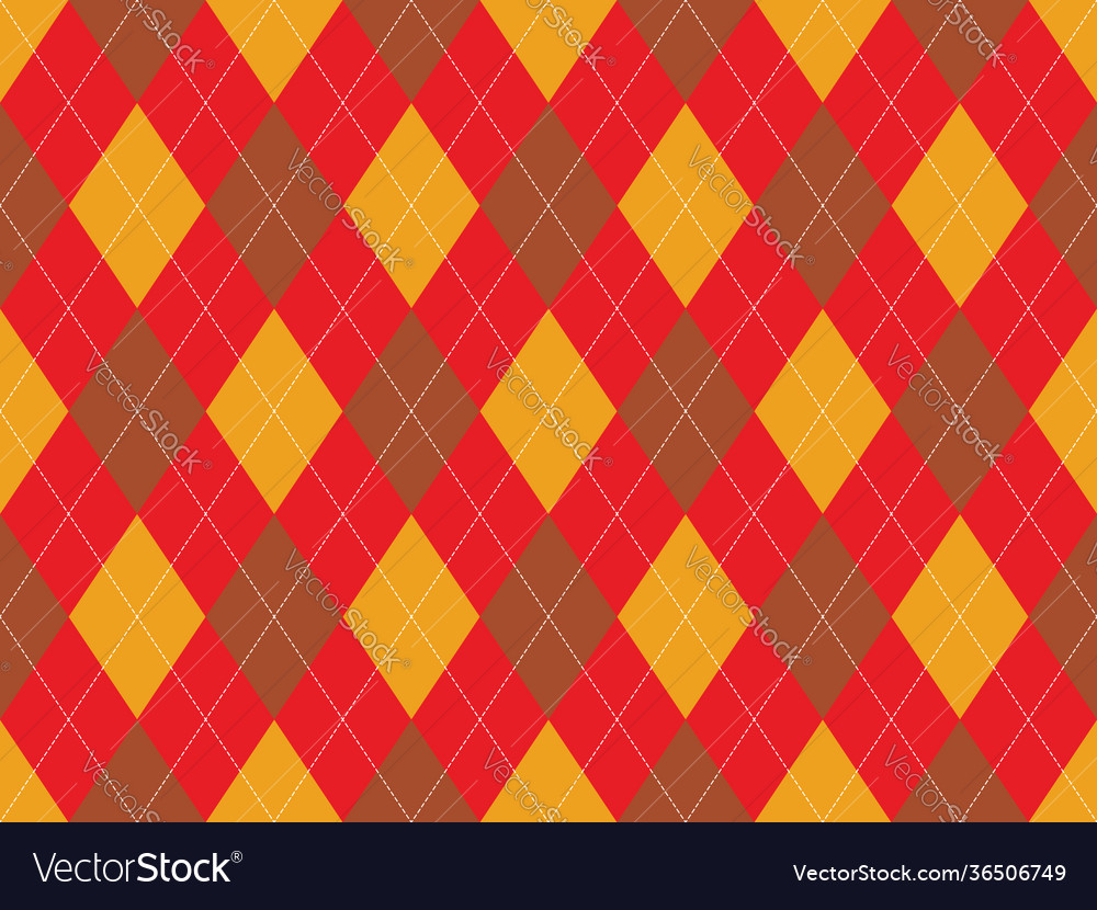 Argyle pattern seamless fabric texture background vector image Argyle pattern seamless fabric texture background