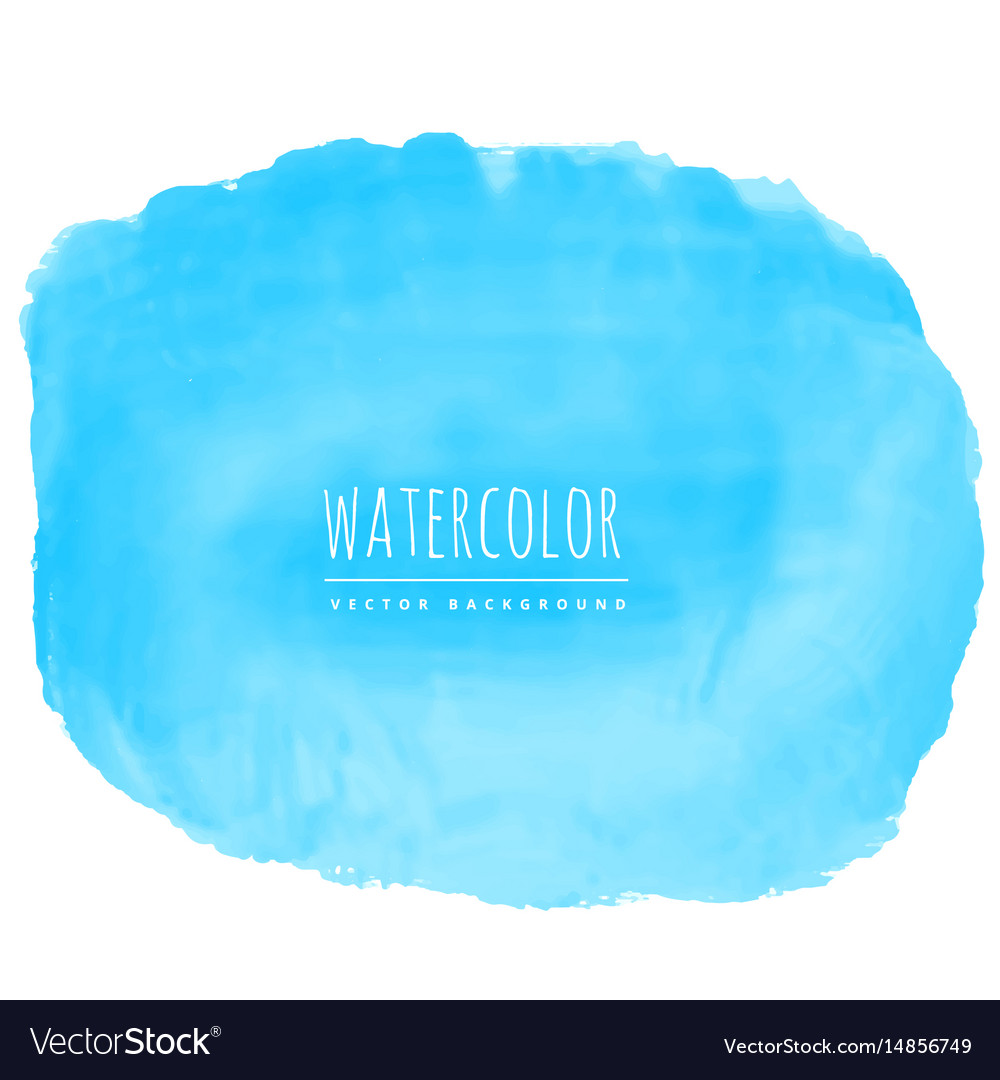 Blue watercolor texture stain background