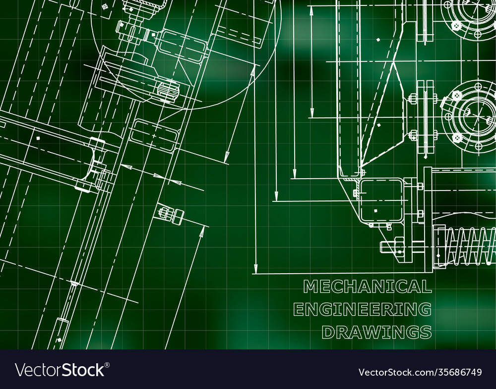 Blueprint engineering computer aided design Vector Image Blueprint engineering computer aided design