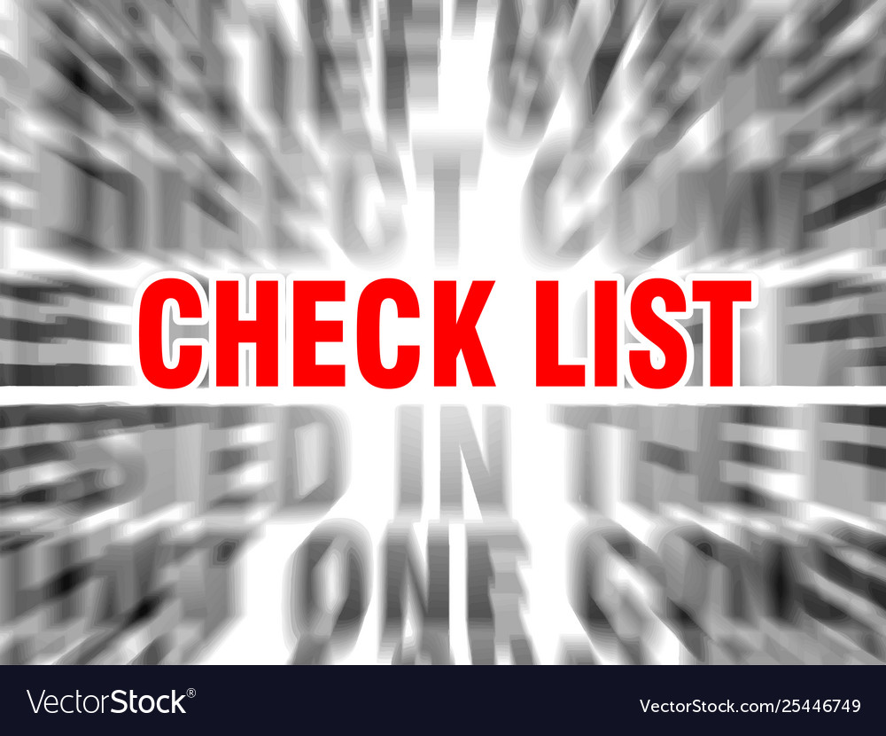 Check list