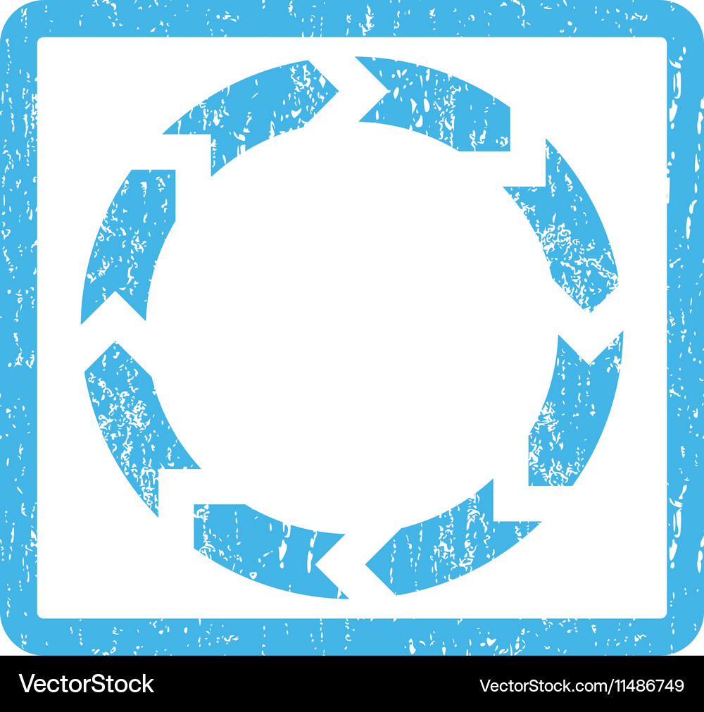 Circulation icon rubber stamp Royalty Free Vector Image