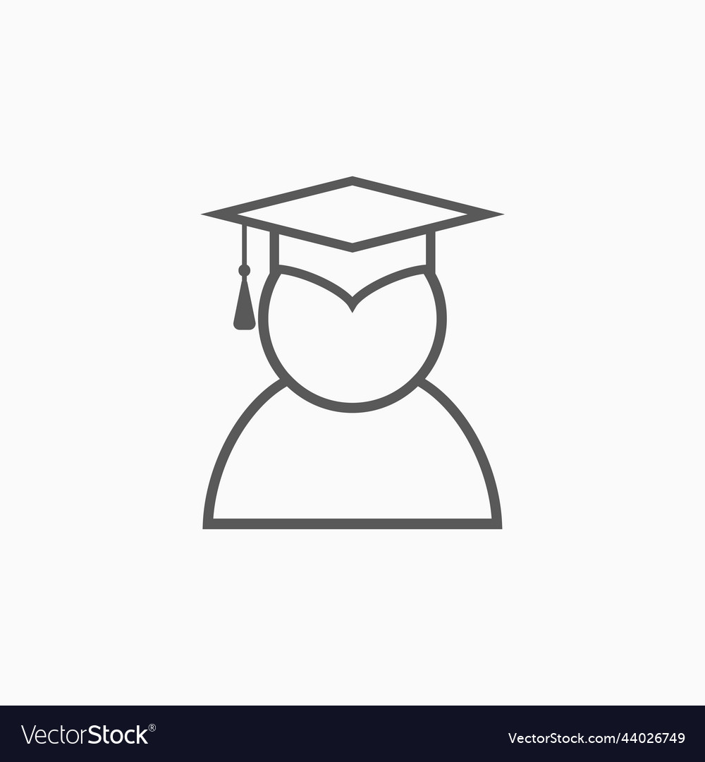 Graduation cap icon education