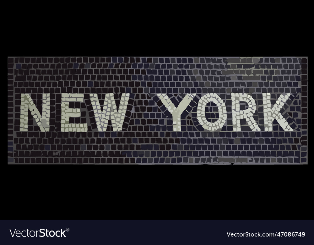 New york city sign with best quality Royalty Free Vector