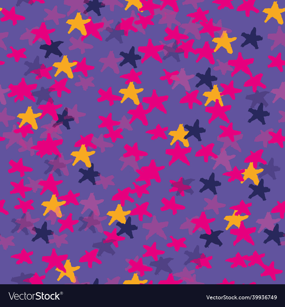 Purple and pink texture stars background pattern