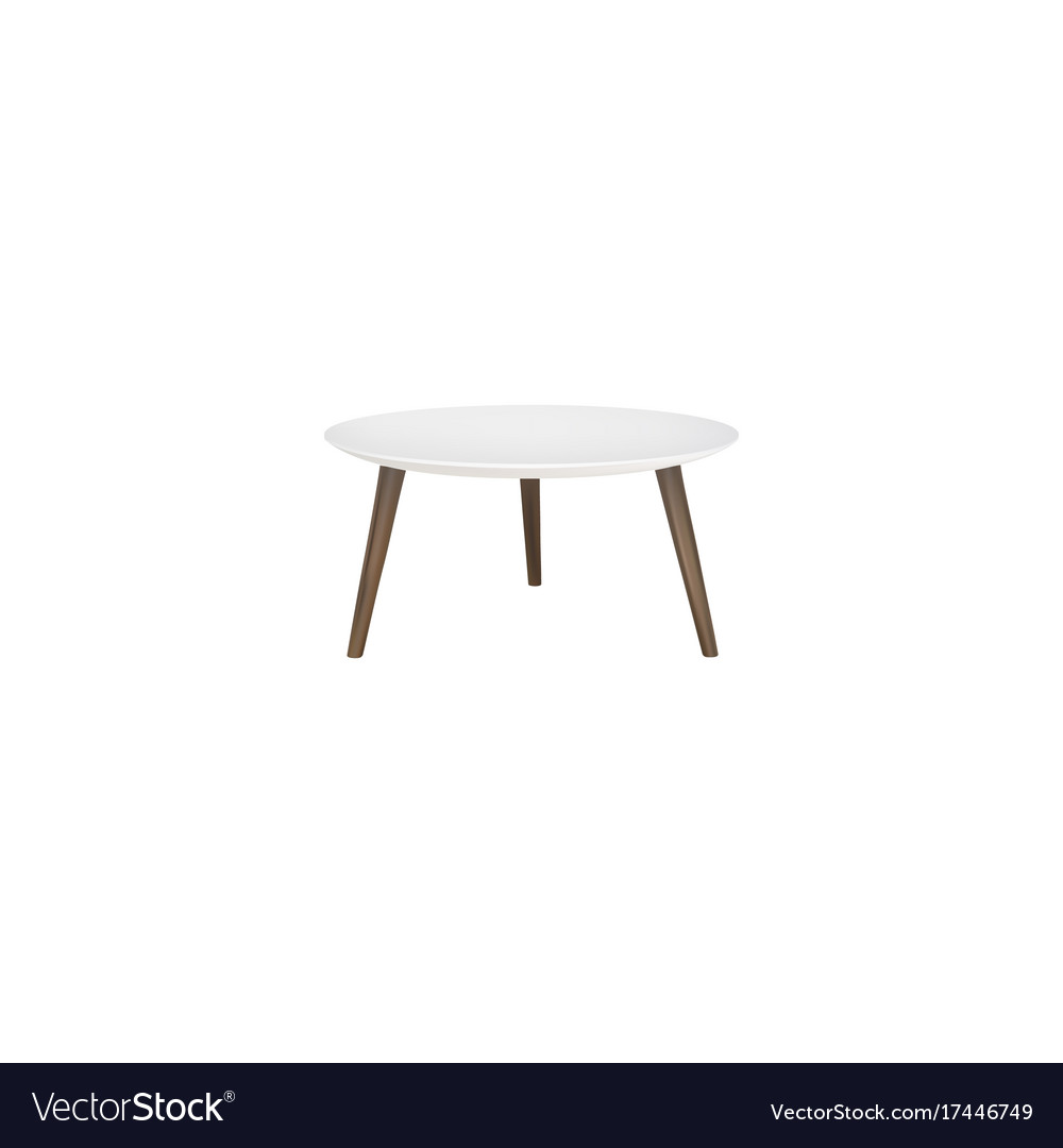 Realistic round table element