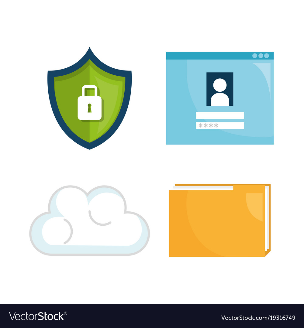 Security system concept icons