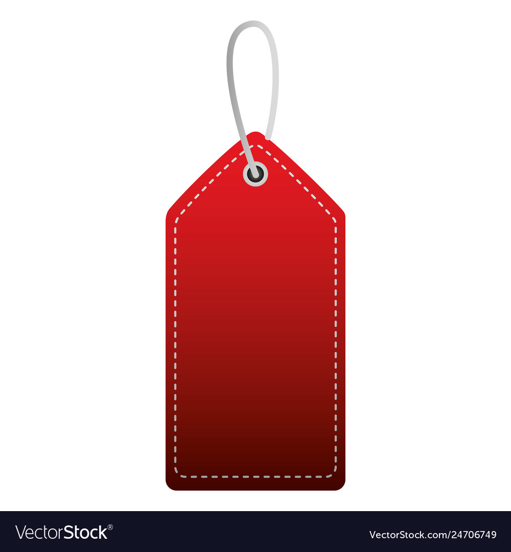 Shopping online tag price on white background Vector Image