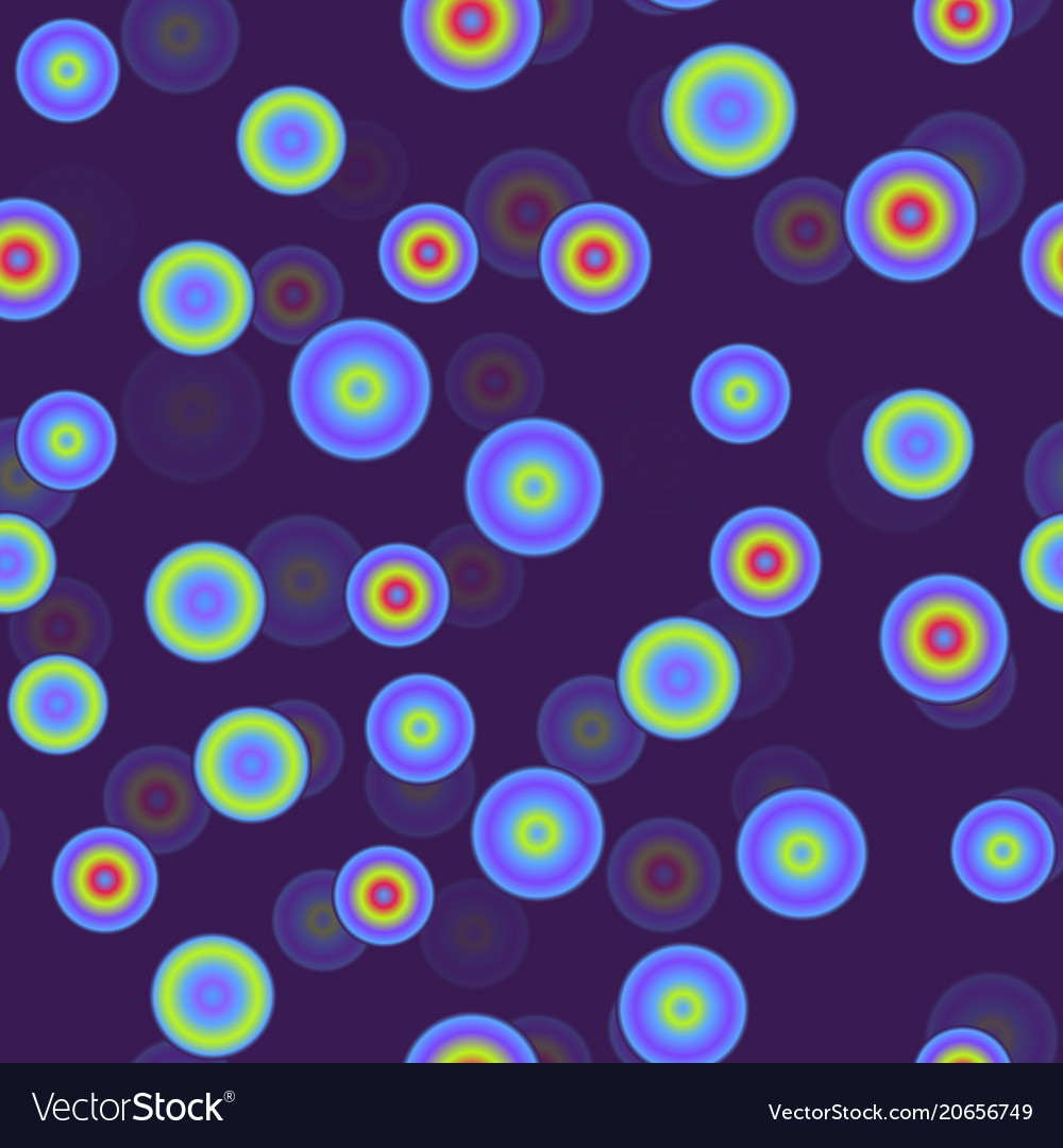 Sparkling circles 3d seamless pattern