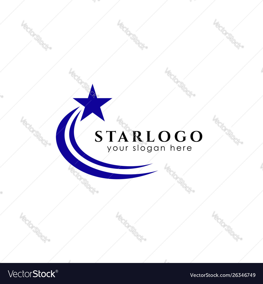 Star logo design stock icon vector image Star logo design stock icon