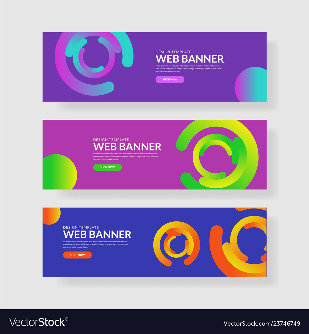 Website banner ui ux
