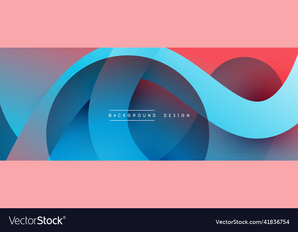 Abstract overlapping lines and circles geometric