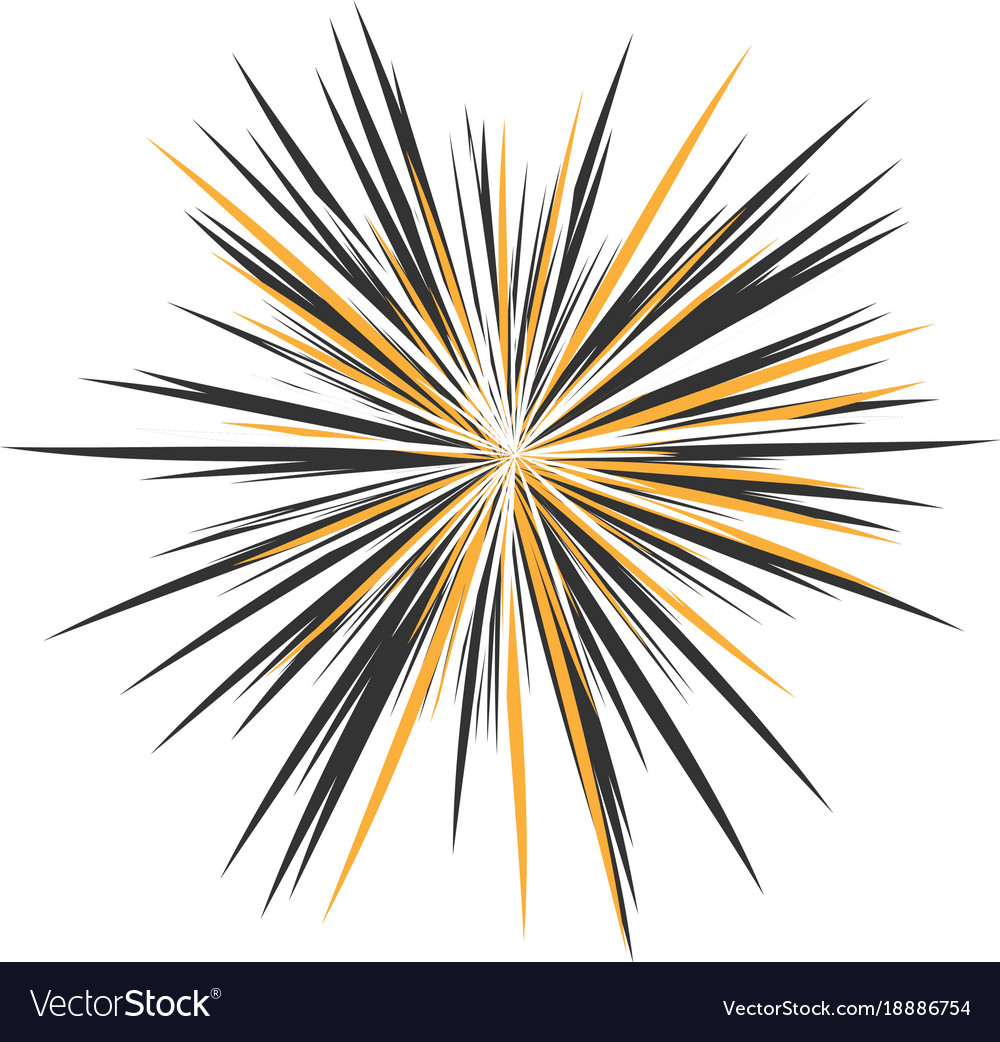 Abstract star explosion