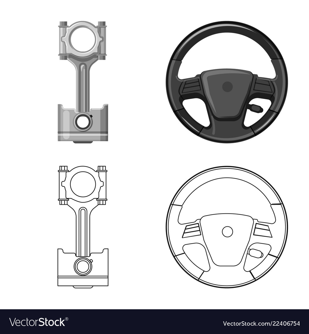 Auto and part icon set